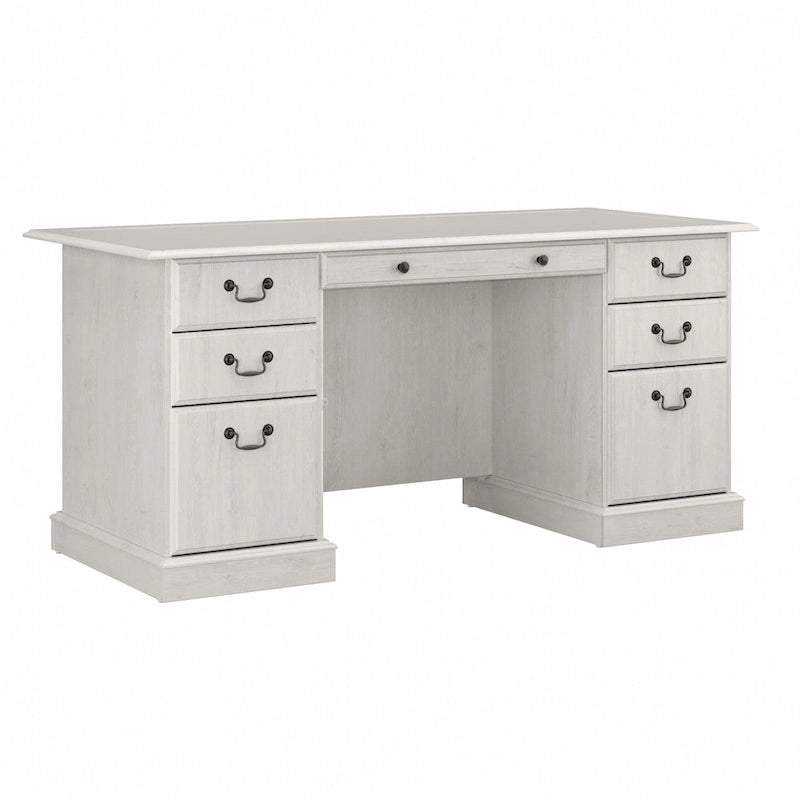 Bureau de direction Bush Furniture Saratoga avec tiroirs et rangements