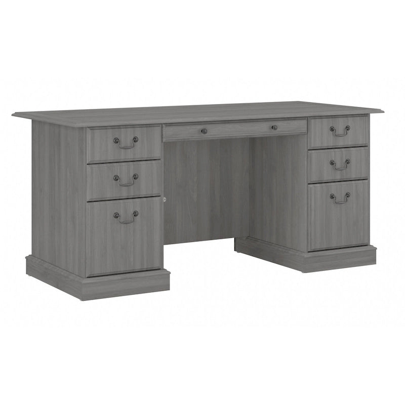Bureau de direction Bush Furniture Saratoga avec tiroirs et rangements