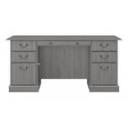 Bureau de direction Bush Furniture Saratoga avec tiroirs et rangements