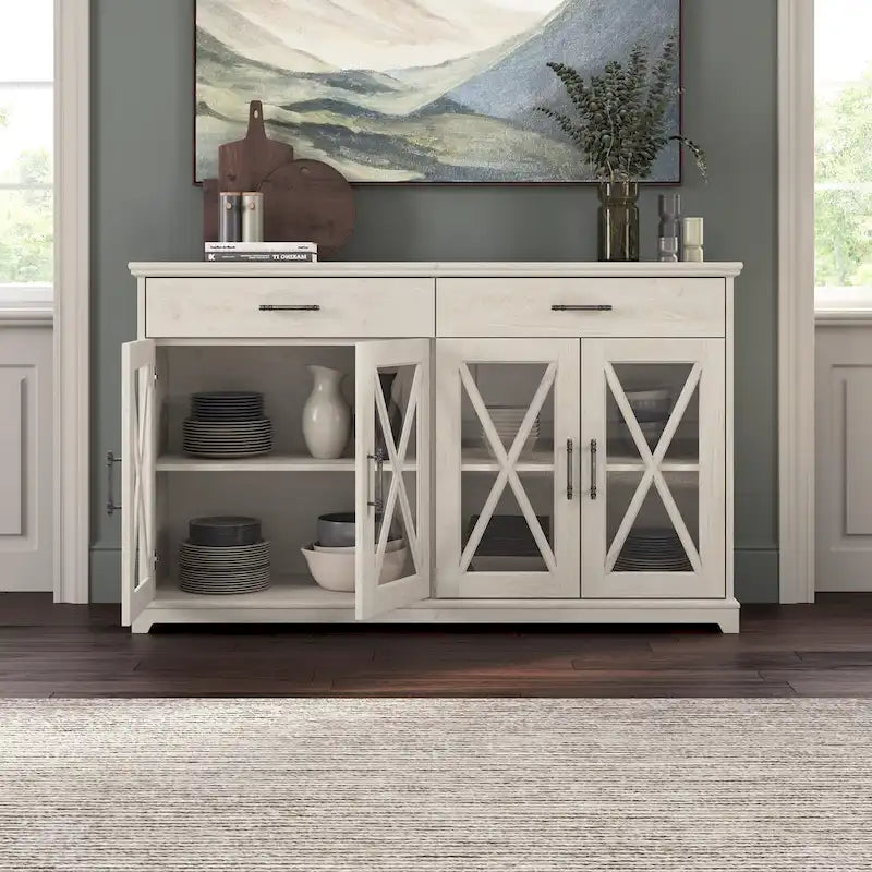 Buffet de cuisine Lennox 60W avec tiroirs par Bush Furniture