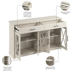 Buffet de cuisine Lennox 60W avec tiroirs par Bush Furniture