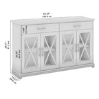 Buffet de cuisine Lennox 60W avec tiroirs par Bush Furniture
