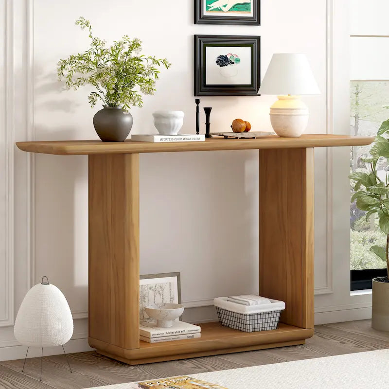 Christopher Knight Home - Console Élégante Minimaliste Mirod avec Coins Arrondis et Piètement en U