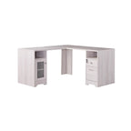 Bureau d'ordinateur en L Barlon Transitional de 59 pouces avec ports USB par Furniture of America