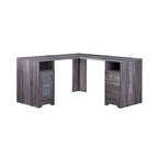 Bureau d'ordinateur en L Barlon Transitional de 59 pouces avec ports USB par Furniture of America