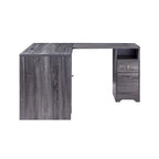 Bureau d'ordinateur en L Barlon Transitional de 59 pouces avec ports USB par Furniture of America