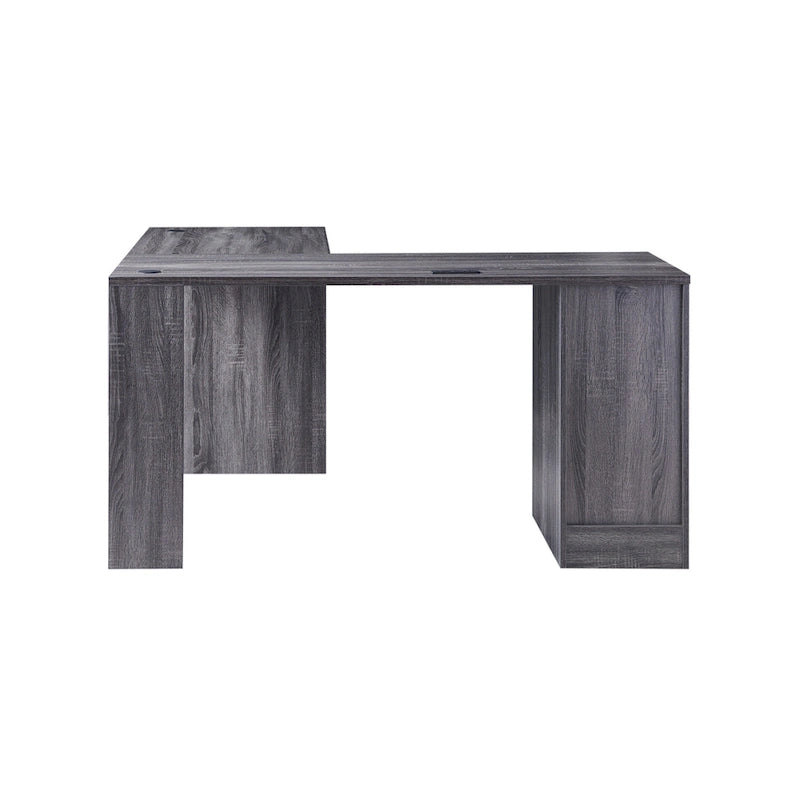 Bureau d'ordinateur en L Barlon Transitional de 59 pouces avec ports USB par Furniture of America