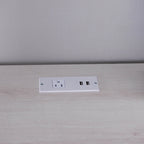 Bureau d'ordinateur en L Barlon Transitional de 59 pouces avec ports USB par Furniture of America