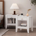 Table de chevet Foisy en similibois avec tiroir (lot de 2) par Christopher Knight Home