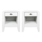 Table de chevet Foisy en similibois avec tiroir (lot de 2) par Christopher Knight Home