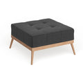 Christopher Knight Home Carson Lund Table basse/ottoman carré en tissu capitonné de style Mid-century