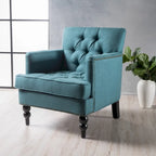 Fauteuil club en tissu à dossier capitonné Malone par Christopher Knight Home - 28,00 L x 29,50 l x 33,50 H