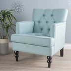 Fauteuil club en tissu à dossier capitonné Malone par Christopher Knight Home - 28,00 L x 29,50 l x 33,50 H