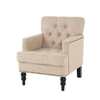 Fauteuil club en tissu à dossier capitonné Malone par Christopher Knight Home - 28,00 L x 29,50 l x 33,50 H