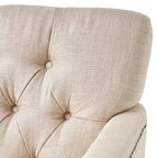 Fauteuil club en tissu à dossier capitonné Malone par Christopher Knight Home - 28,00 L x 29,50 l x 33,50 H