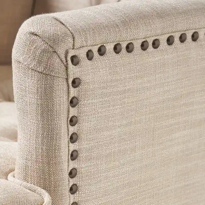 Fauteuil club en tissu à dossier capitonné Malone par Christopher Knight Home - 28,00 L x 29,50 l x 33,50 H