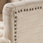 Fauteuil club en tissu à dossier capitonné Malone par Christopher Knight Home - 28,00 L x 29,50 l x 33,50 H