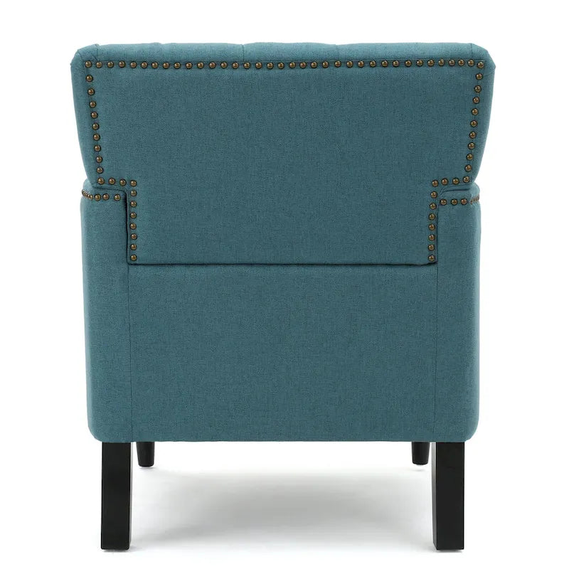 Fauteuil club en tissu à dossier capitonné Malone par Christopher Knight Home - 28,00 L x 29,50 l x 33,50 H