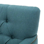 Fauteuil club en tissu à dossier capitonné Malone par Christopher Knight Home - 28,00 L x 29,50 l x 33,50 H