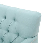 Fauteuil club en tissu à dossier capitonné Malone par Christopher Knight Home - 28,00 L x 29,50 l x 33,50 H