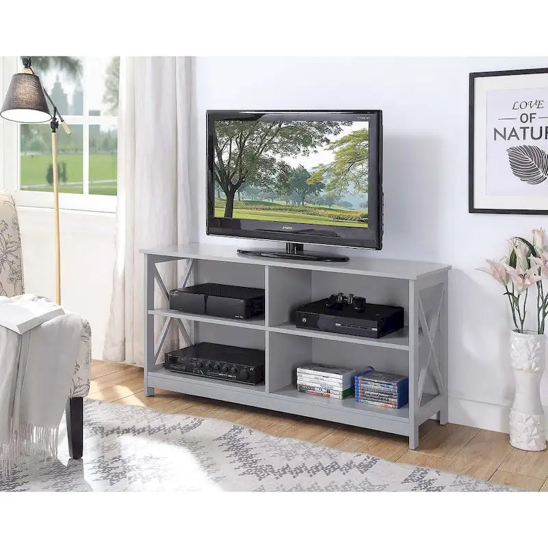 Meuble TV Oxford 55 pouces avec étagères de Convenience Concepts