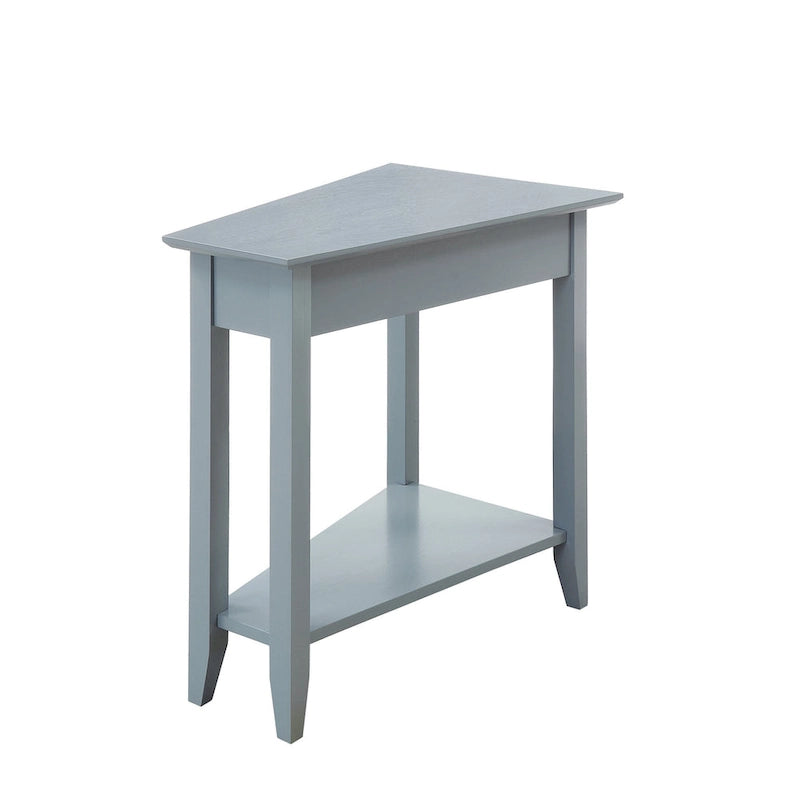 Table d'appoint d'angle American Heritage avec étagère de Convenience Concepts