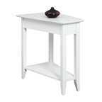 Table d'appoint d'angle American Heritage avec étagère de Convenience Concepts