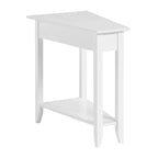 Table d'appoint d'angle American Heritage avec étagère de Convenience Concepts