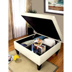 MJL Furniture Manhattan Allure Table basse capitonnée de rangement