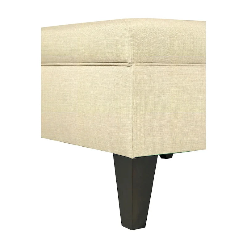 MJL Furniture Manhattan Allure Table basse capitonnée de rangement