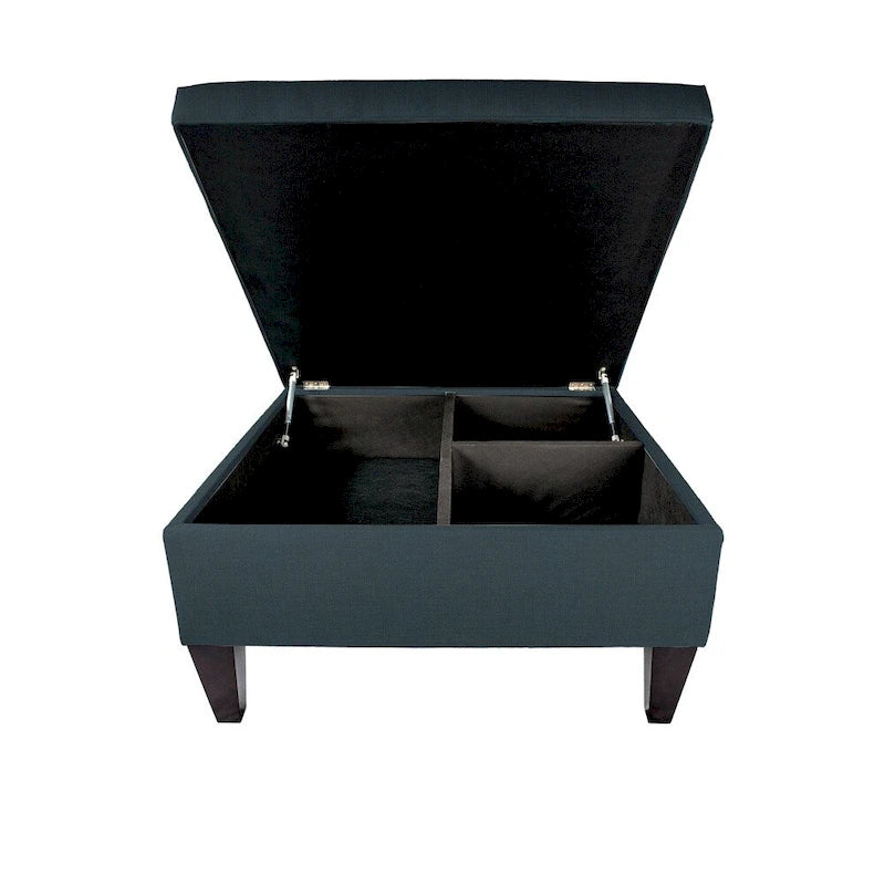 MJL Furniture Manhattan Allure Table basse capitonnée de rangement
