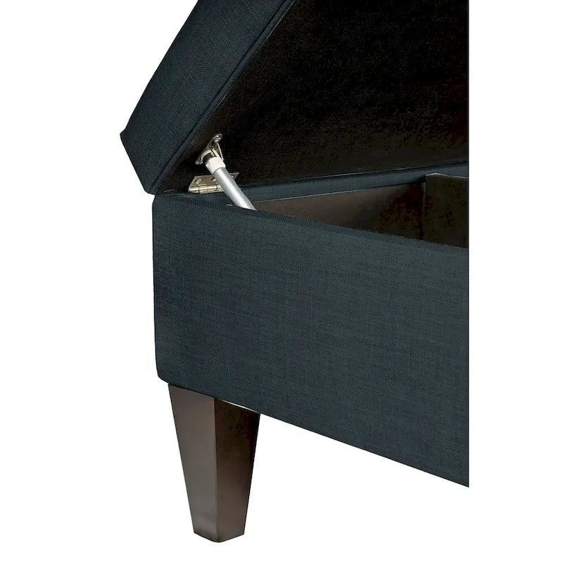 MJL Furniture Manhattan Allure Table basse capitonnée de rangement