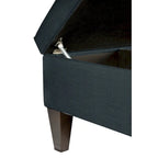 MJL Furniture Manhattan Allure Table basse capitonnée de rangement