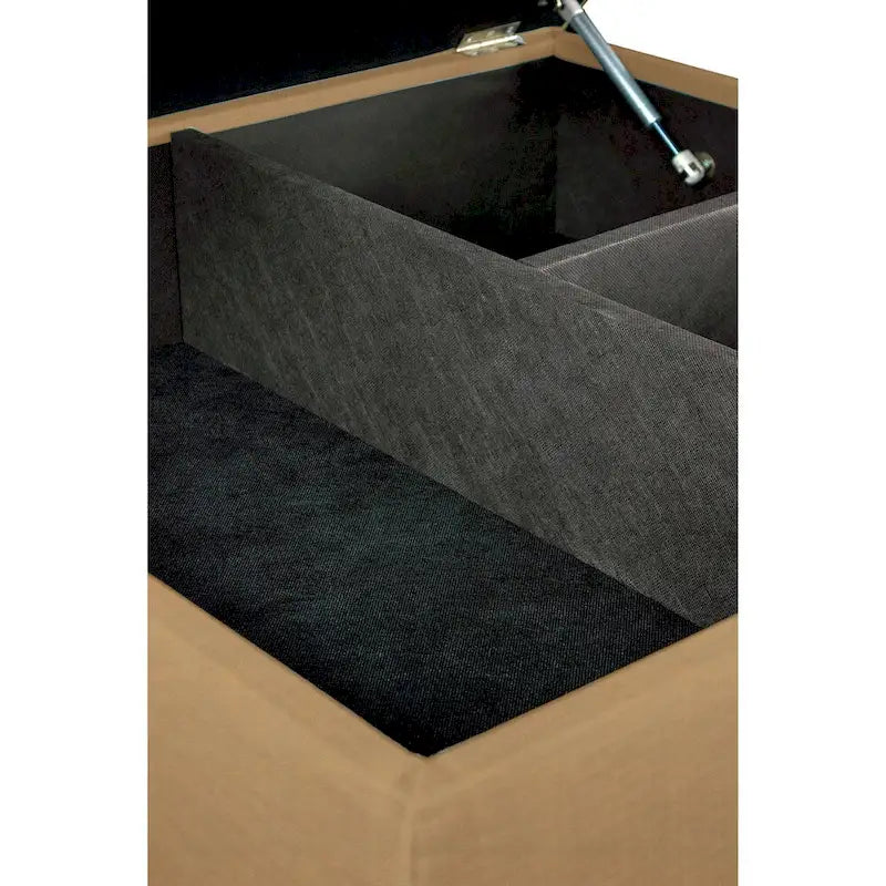 MJL Furniture Manhattan Allure Table basse capitonnée de rangement
