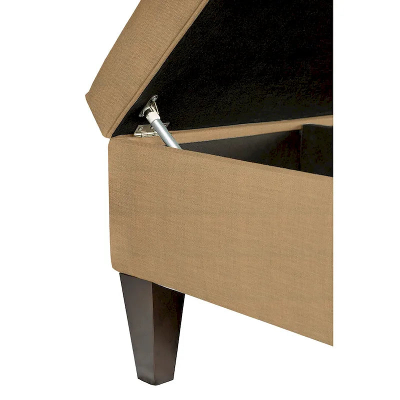 MJL Furniture Manhattan Allure Table basse capitonnée de rangement