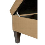 MJL Furniture Manhattan Allure Table basse capitonnée de rangement