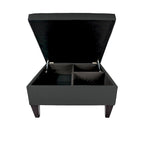 MJL Furniture Manhattan Allure Table basse capitonnée de rangement
