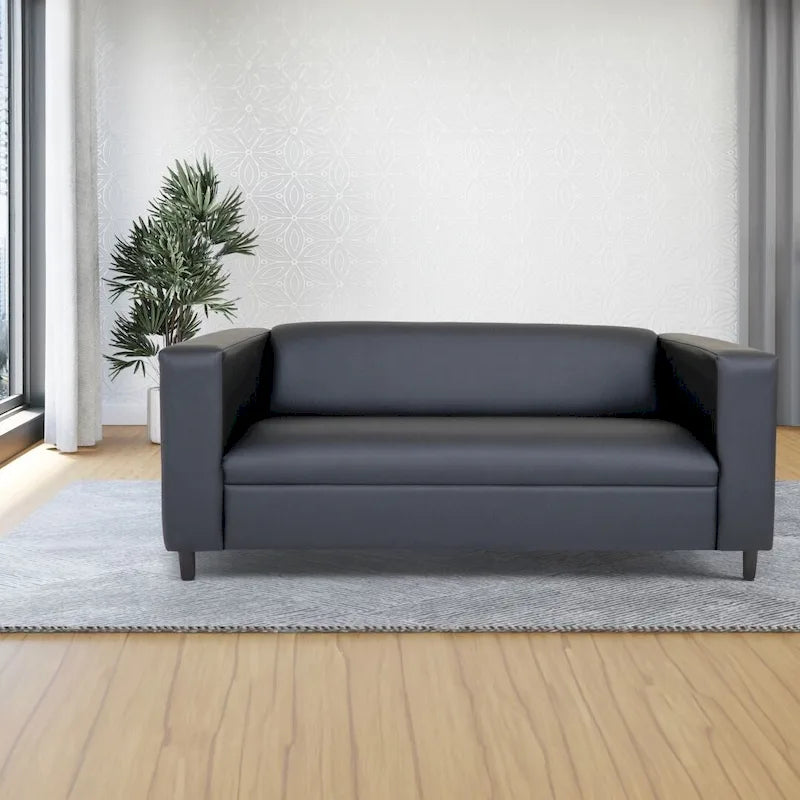 Canapé 3 places Mid-Century Modern – Similicuir, plusieurs coloris