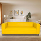 Canapé 3 places Mid-Century Modern – Similicuir, plusieurs coloris