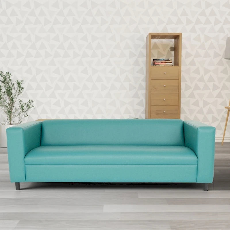 Canapé 3 places Mid-Century Modern – Similicuir, plusieurs coloris