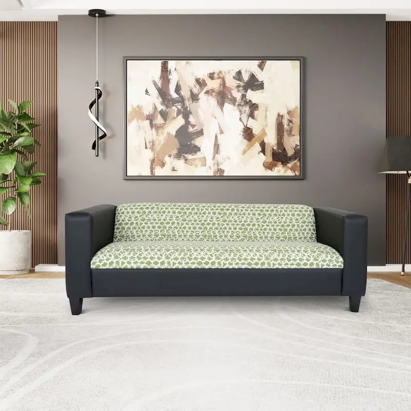 Canapé 3 places Mid-Century Modern – Similicuir, plusieurs coloris