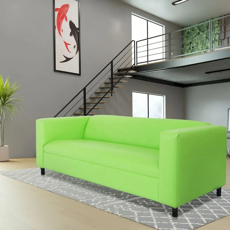 Canapé 3 places Mid-Century Modern – Similicuir, plusieurs coloris