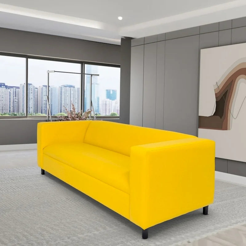 Canapé 3 places Mid-Century Modern – Similicuir, plusieurs coloris