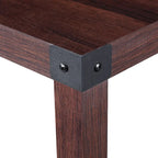 Table d'appoint rustique Ledel de style ferme avec étagère de rangement