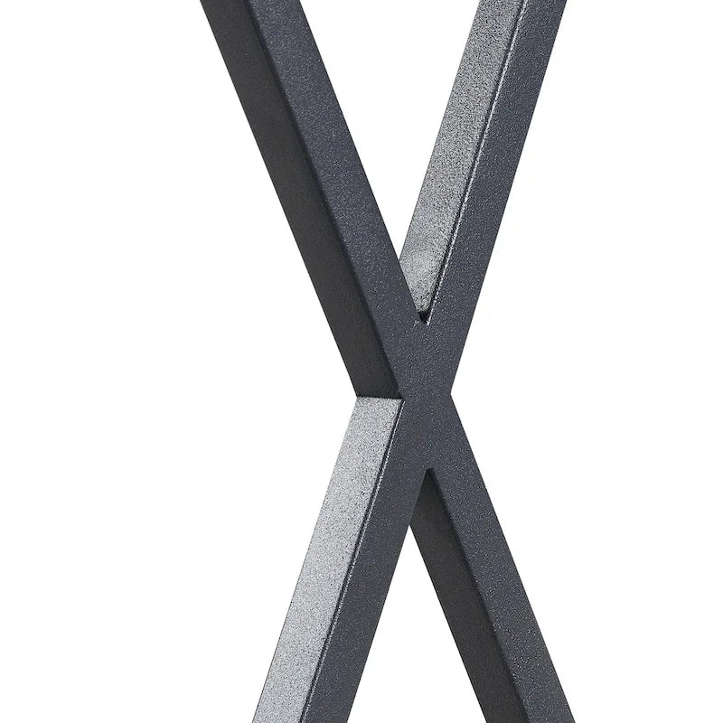Table d'appoint rustique Ledel de style ferme avec étagère de rangement