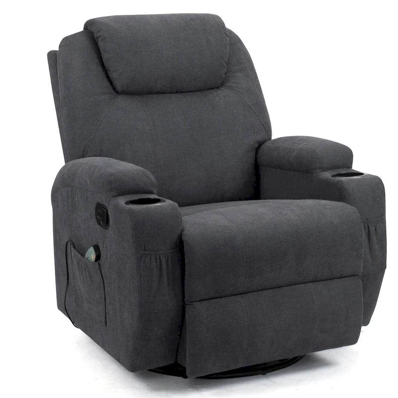 Fauteuil Inclinable de Massage Homall, Tissu, Pivotant, pour Salon