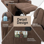 Fauteuil Inclinable de Massage Homall, Tissu, Pivotant, pour Salon