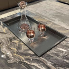 Table basse carrée JASIWAY de luxe léger en pierre frittée