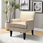 Fauteuil campagnard français – Multicolore, clous décoratifs, siège unique