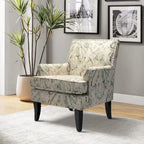 Fauteuil campagnard français – Multicolore, clous décoratifs, siège unique